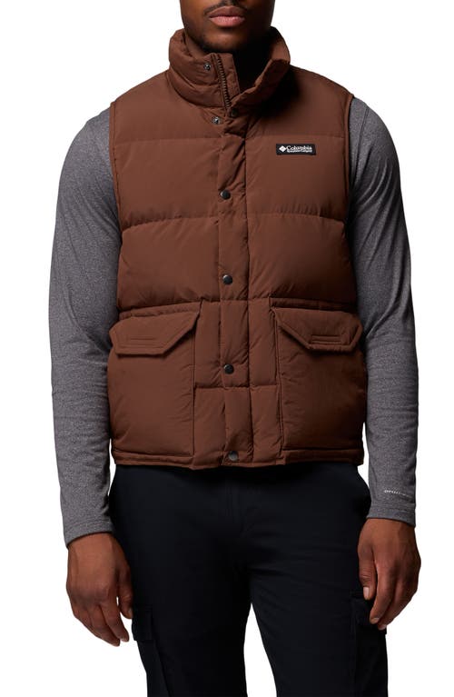 Columbia Wallowa Down Puffer Vest In Brown