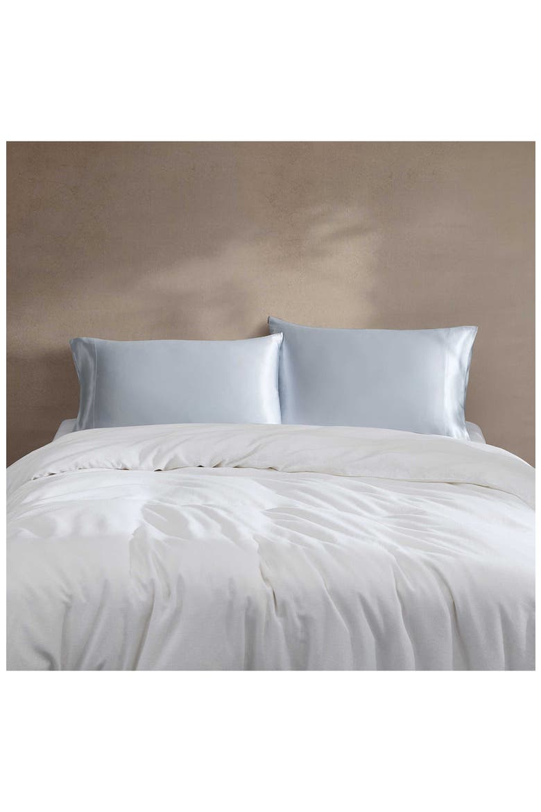 Set of 2 Mulberry Silk Pillowcases, Alternate, color, LIGHT BLUE