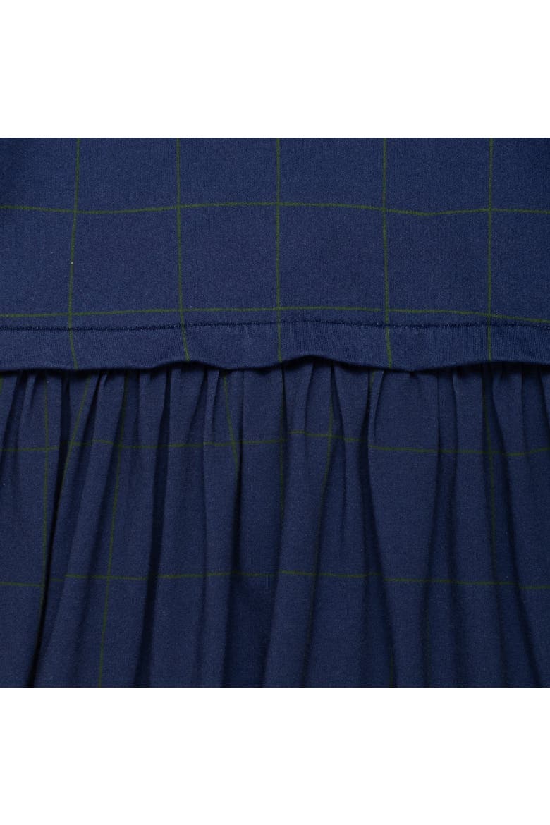 Navy Grid Dress, Alternate, color, Beacone Blue/Print