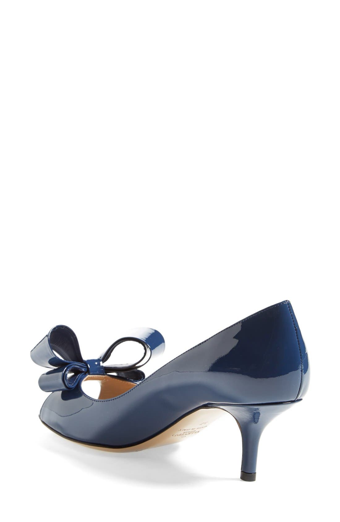 Couture Bow Pump, Alternate, color, DARK BLUE