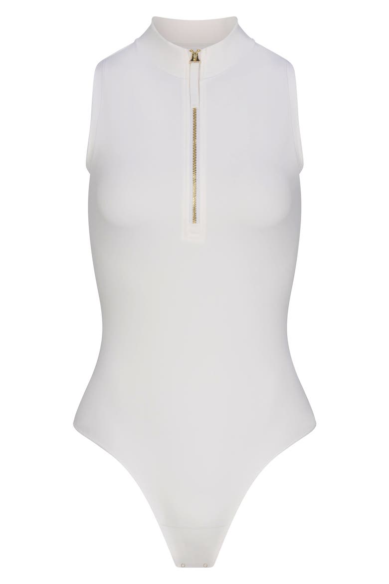 Tinsley Sleeveless Golf Bodysuit, Alternate, color, WHITE