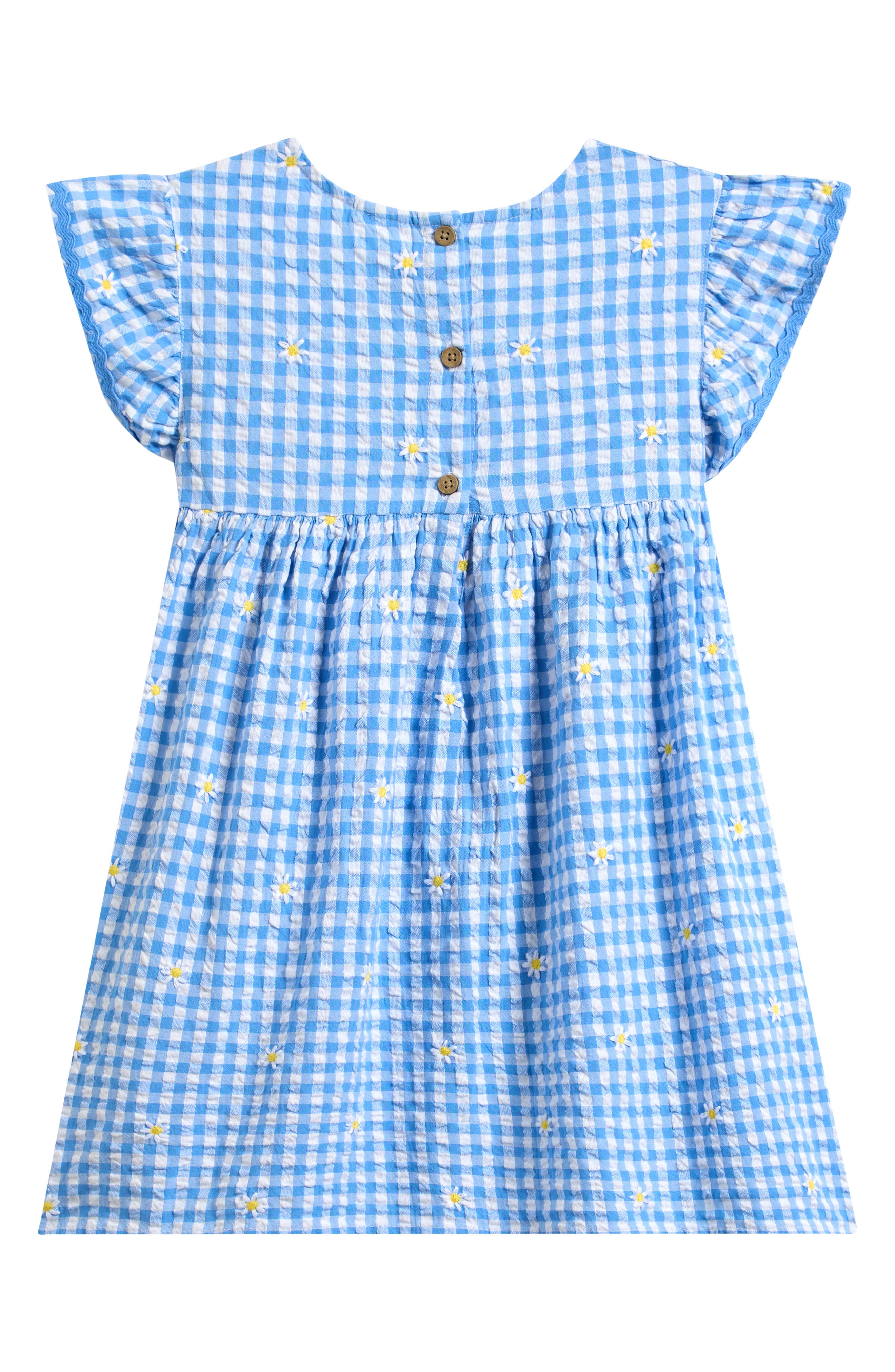 Kids' Gingham Floral Frill Dress (Women) | Nordstrom