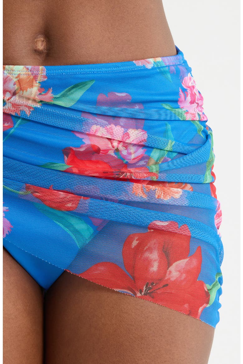 Mazina Skirted Bikini Bottoms, Alternate, color, WATERCOLOR ROCOCO BLUE/RED