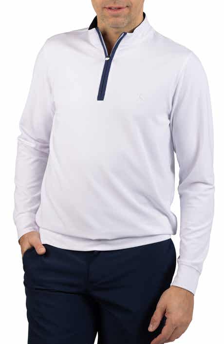 TailorByrd Micro Grid Quarter Zip Performance Pullover