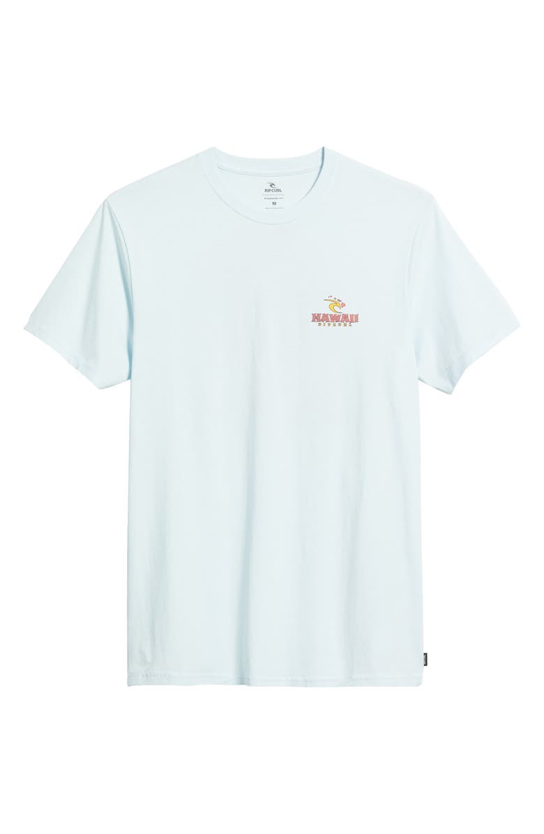 Rip Curl Hawaii Rooster Cotton Graphic T-Shirt, Alternate, color, Glacier Blue