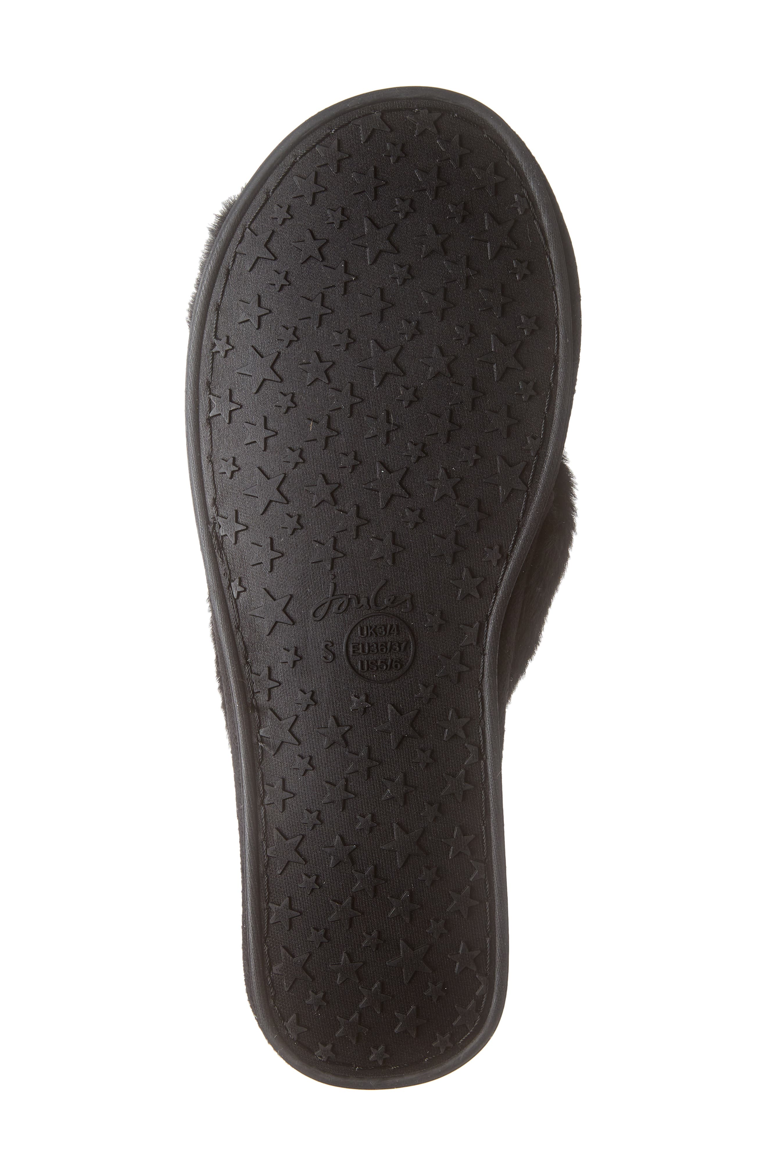 Joules Honey Faux Fur Slide Sandal, Alternate, color, 