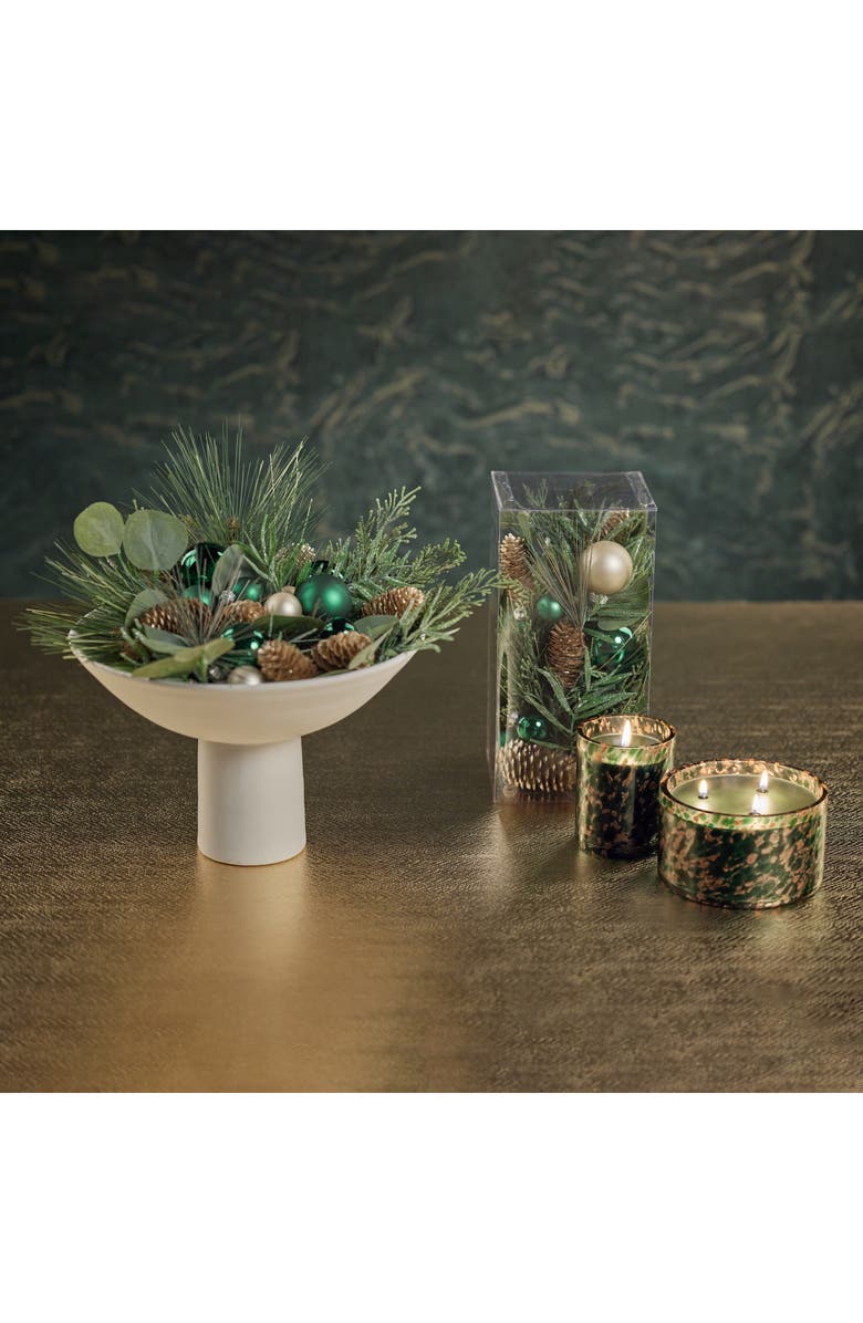 Zodax Siberian Fir Candle, Alternate, color, Green/ Gold