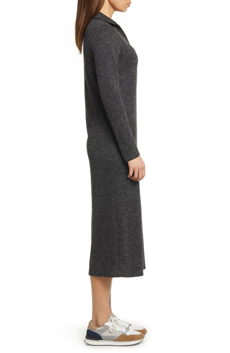 Caslon<sup>®</sup> Long Sleeve Rib Maxi Dress, Alternate, color, 