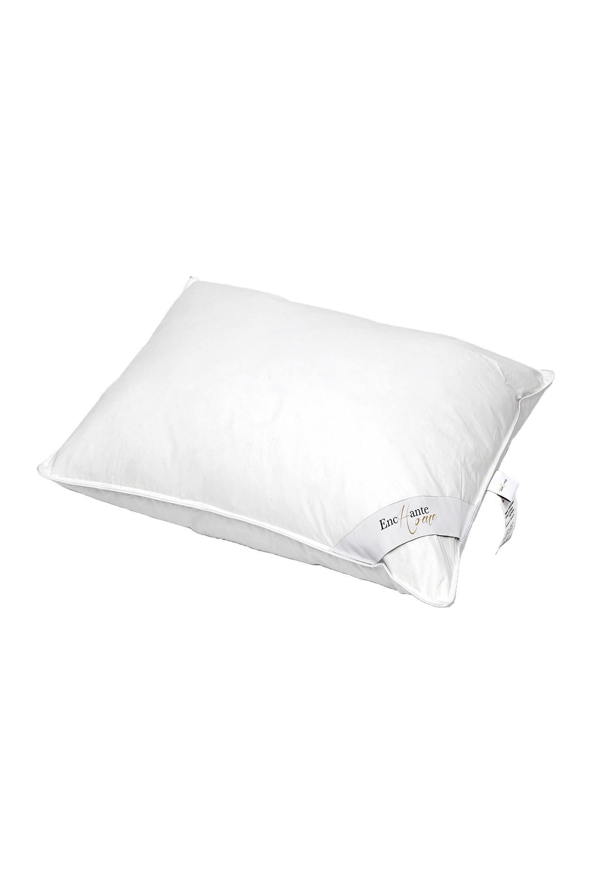 Luxury European Down Firm Density King Size Pillow - White