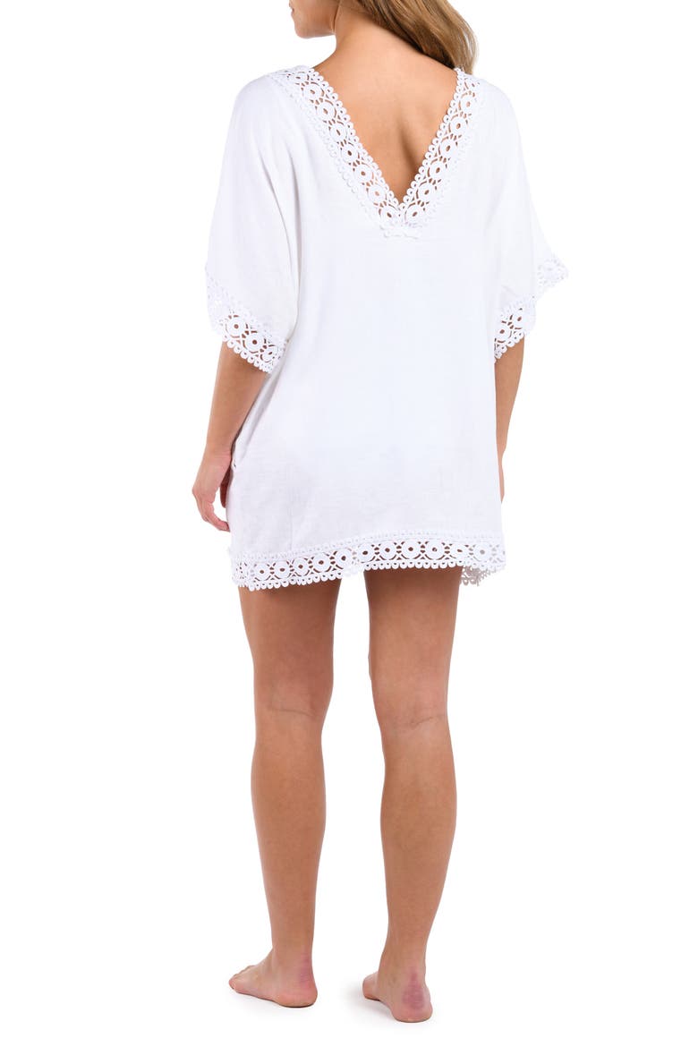 Lakeside V-Neck Cover-Up Tunic, Alternate, color, WHITE