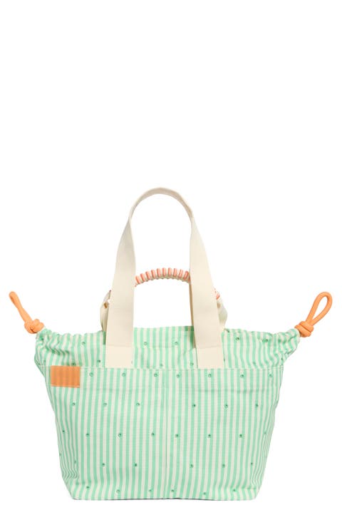 Coastal Carryall Stripe Canvas Tote