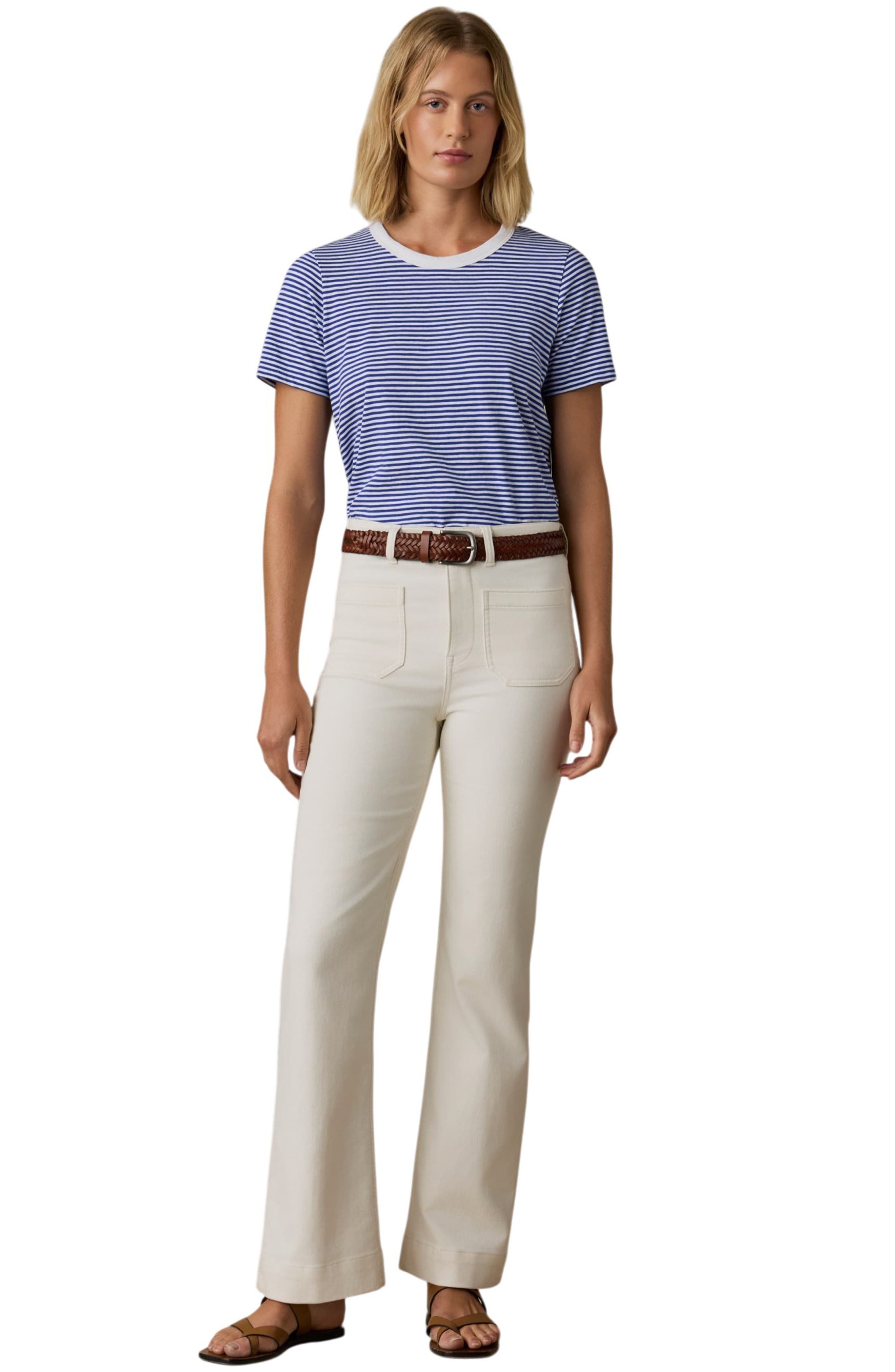 Женские Faherty Sunwashed Essential Cotton T-Shirt — фото 3