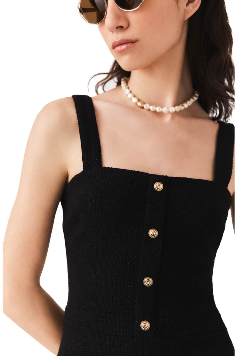 Tweed playsuit, Alternate, color, Black