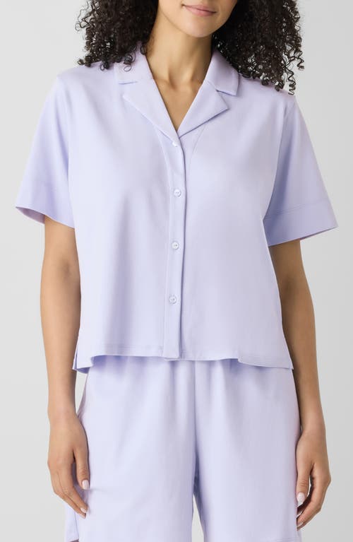 Eileen Fisher Organic Cotton Pajama Top In Bellflower