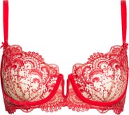 Dita Von Teese Nom de Plume Velvet Trim Underwire Balconette Bra