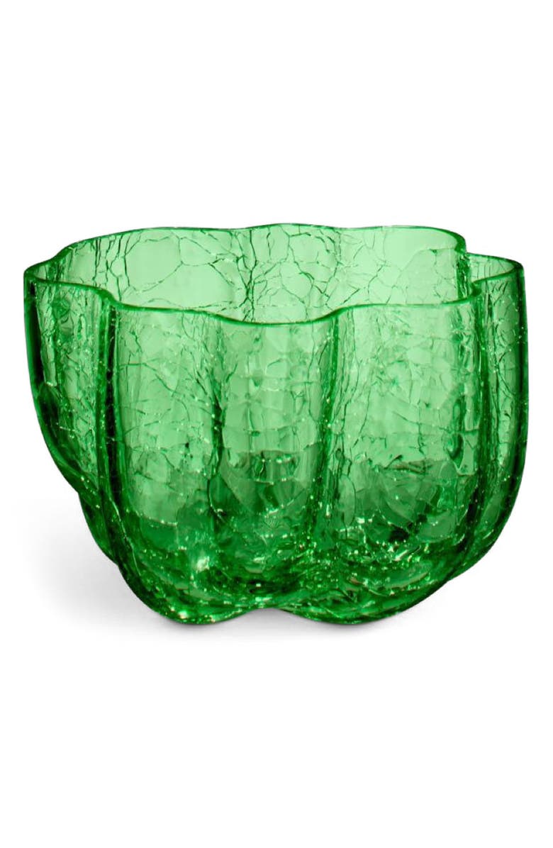 Kosta Boda Small Crackle Bowl, Main, color, Green