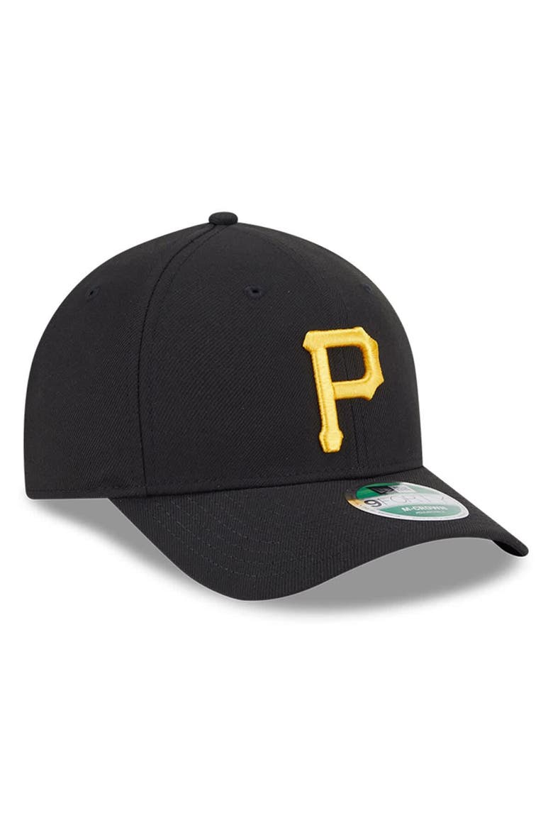 Men's New Era  Black Pittsburgh Pirates Player Replica 9FORTY Adjustable Hat, Alternate, color, Black