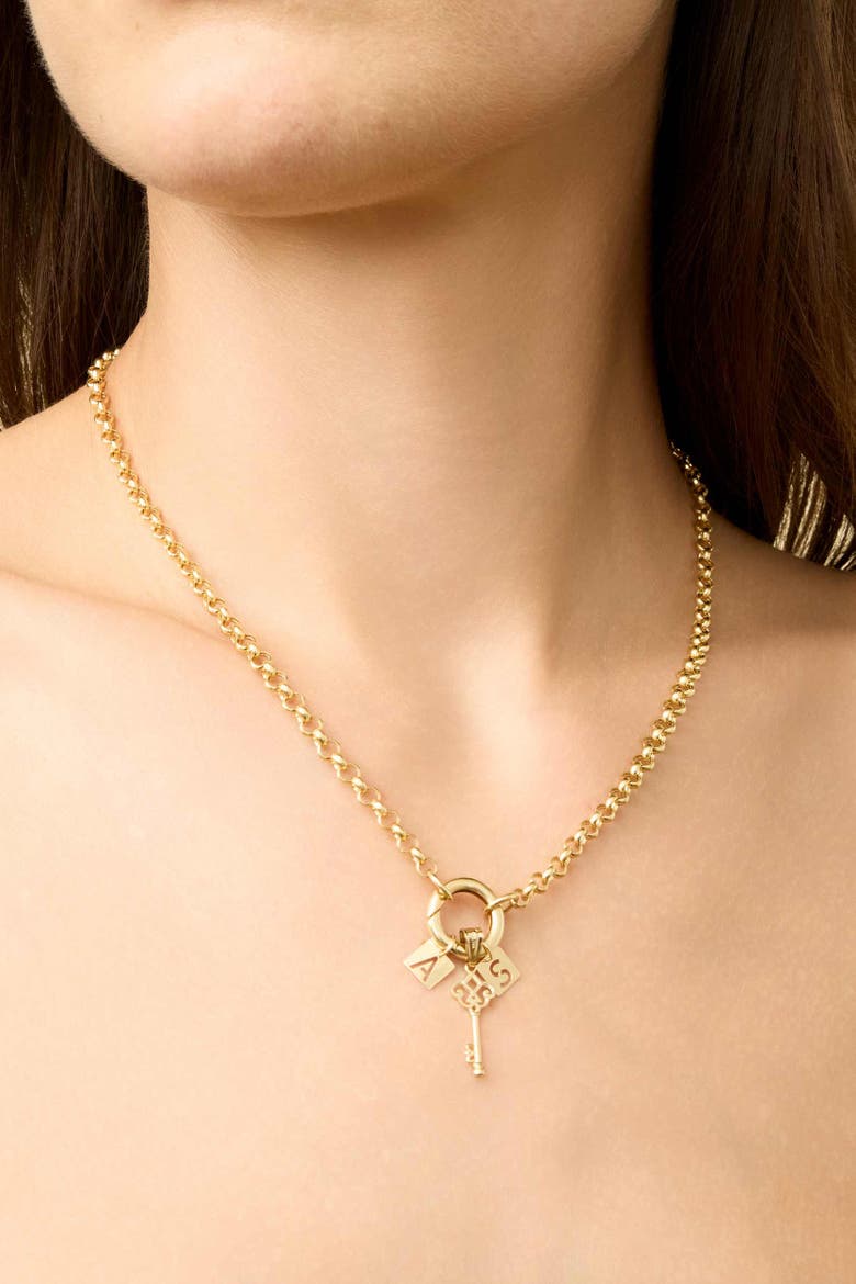 14K Yellow Gold Markey Pendant Charm, Alternate, color, 14K Yellow Gold