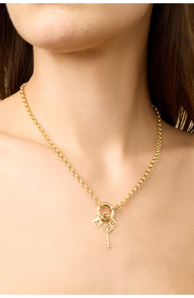 Oradina 14K Yellow Gold Markey Pendant Charm, Alternate, color, 14K Yellow Gold