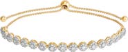 Frankie & Zoe 10K Yellow Gold Pavé Diamond Slider Bracelet