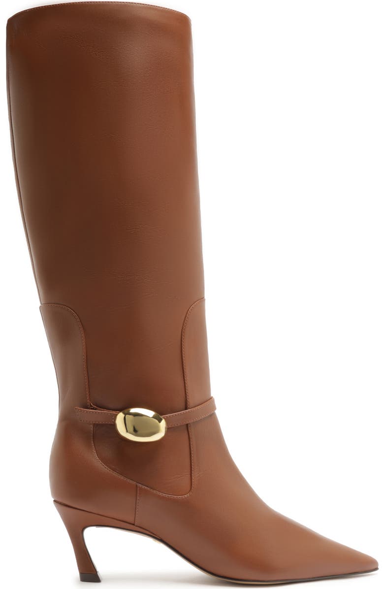 Arezzo Farrah Pointed Toe Knee High Boot, Alternate, color, Warm Caramel