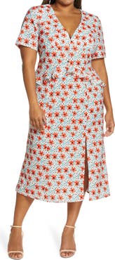 Chi Chi London Harrie Floral Ruffle Sheath Dress
