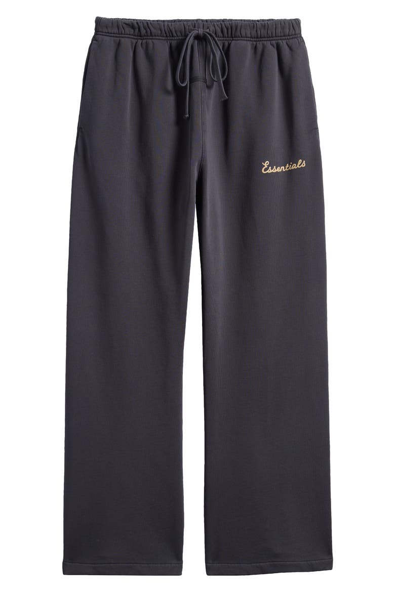 Classic Fit Training Logo Flare Leg Sweatpants, Alternate, color, CONCRETE/DARK CONCRETE HEATHER