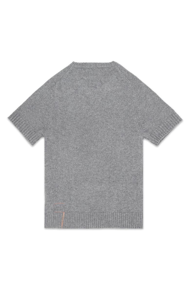 Fortela Short Sleeve Cashmere Jumper, Alternate, color, Dark Grey