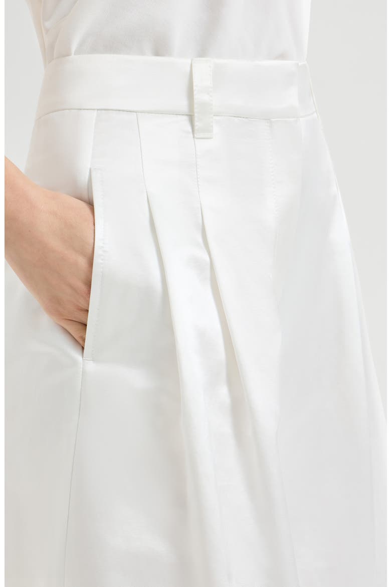 Loose Pleated trousers, Alternate, color, White