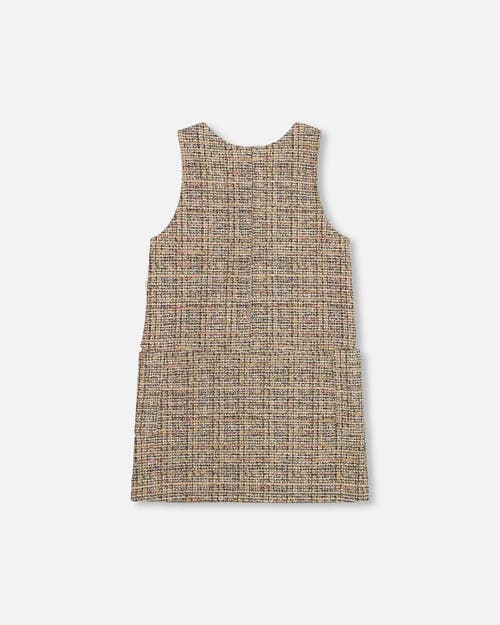 Deux Par Deux Tweed Jumper In Brown