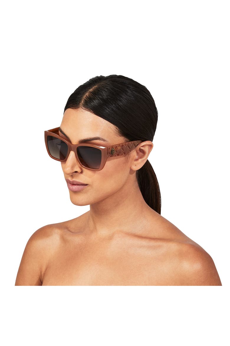 Kensington 54mm Gradient Rectangular Sunglasses, Alternate, color, BROWN/ BROWN GRADIENT