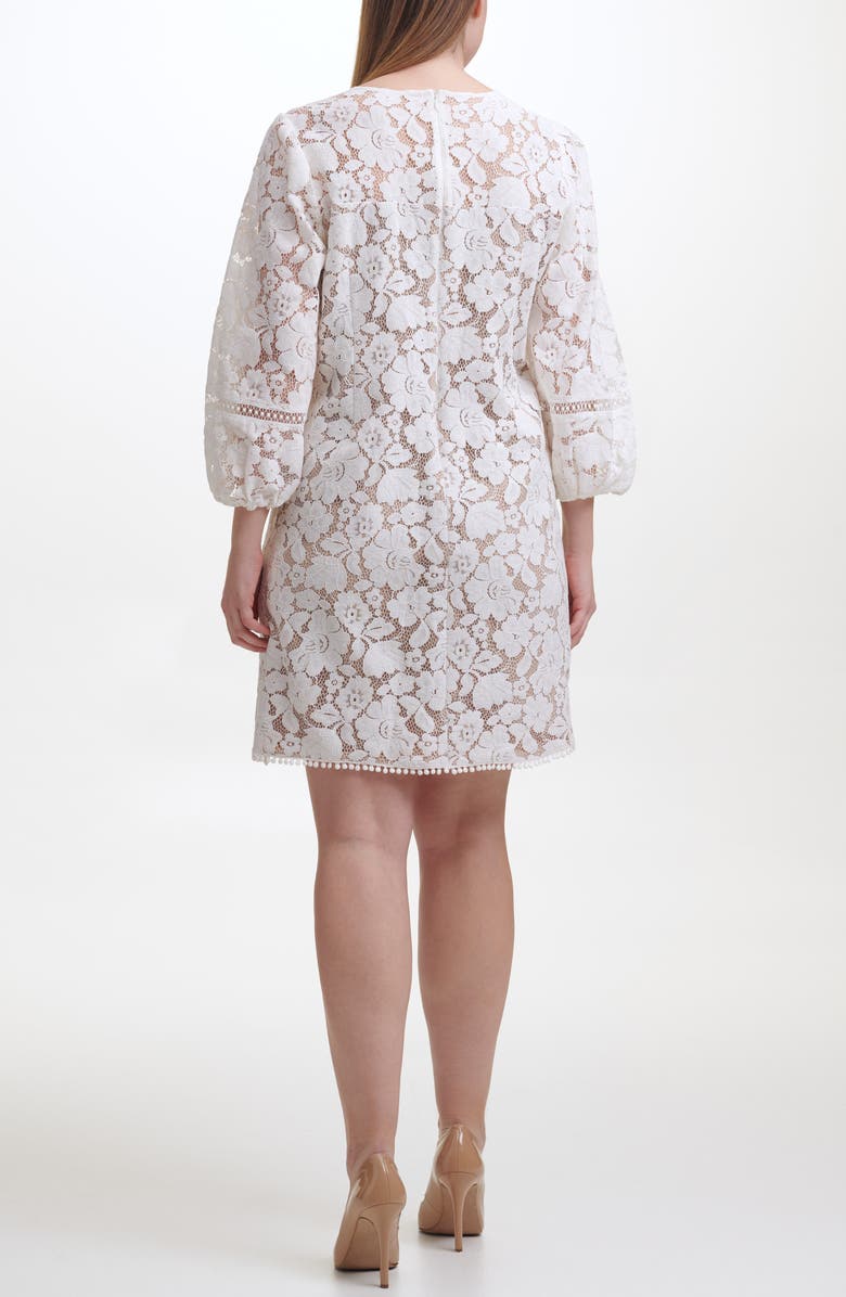 Vince Camuto Floral Lace Shift Dress, Alternate, color, 