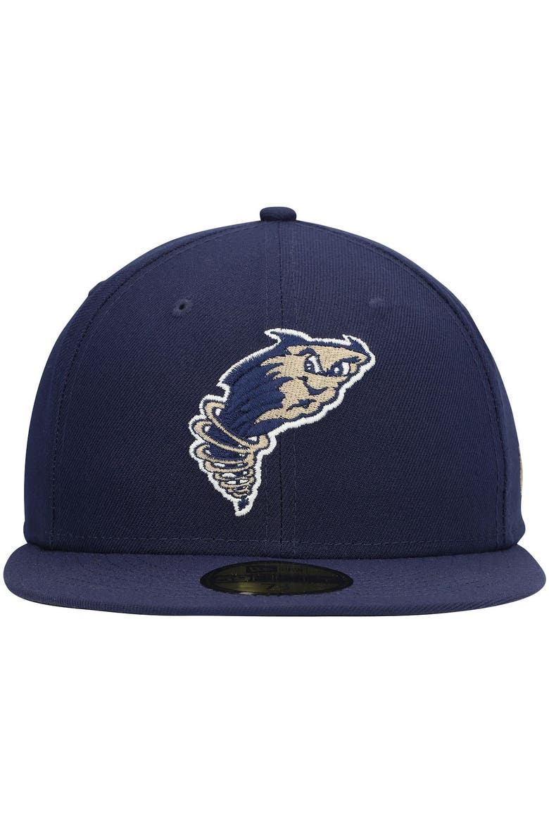 Men's New Era Navy Tri-City Dust Devils Authentic Collection Team Home 59FIFTY Fitted Hat, Alternate, color, Navy