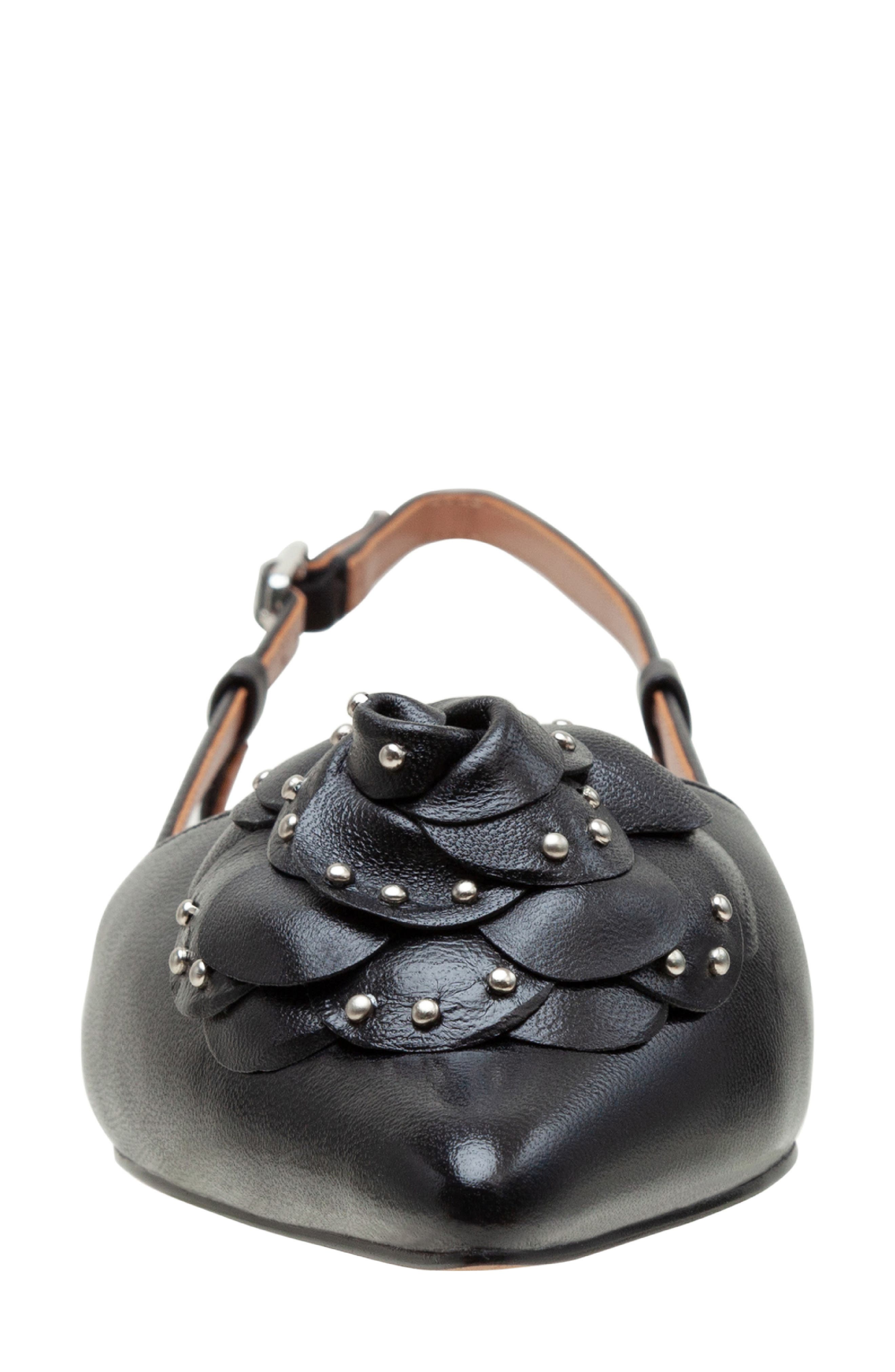 Linea Paolo Cadie Slingback Pointed Toe Flat, Alternate, color, Black