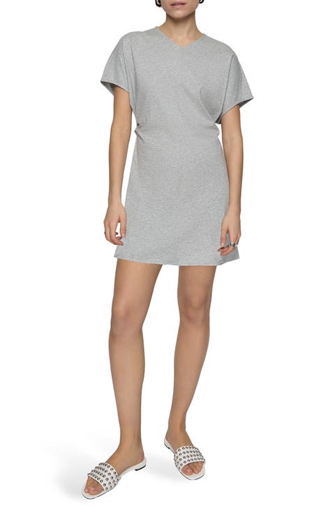 Cotton Relaxed Mini T-Shirt Dress ミニ Tシャツ ワンピース COTTON MINI T-SHIRT DRESS - WHITE / RED / STRIPED | COS