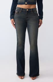 True Religion Joey Flap Pocket Flare Leg Jeans