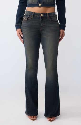 True Religion Joey Flap Pocket Flare Leg Jeans