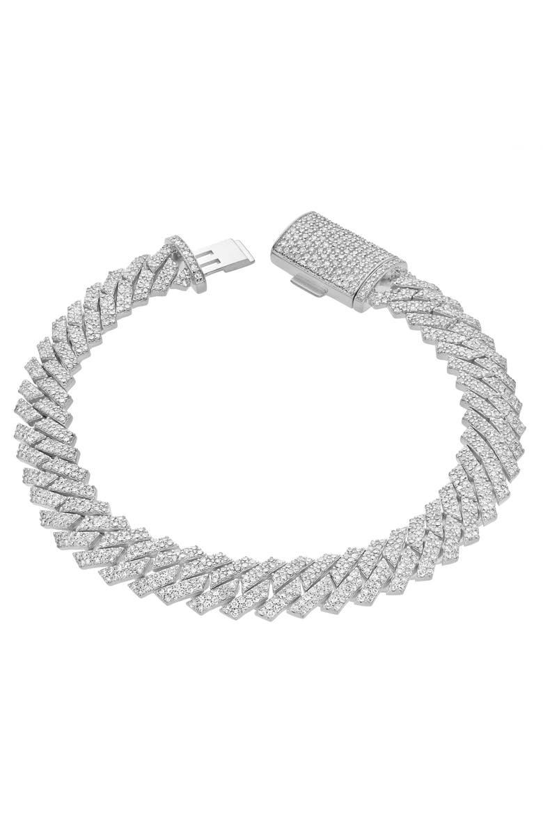 LuvMyJewelry Diamond Link Cuban Bracelet in 10K Gold - 5.6 to 6.3ct., Main, color, 