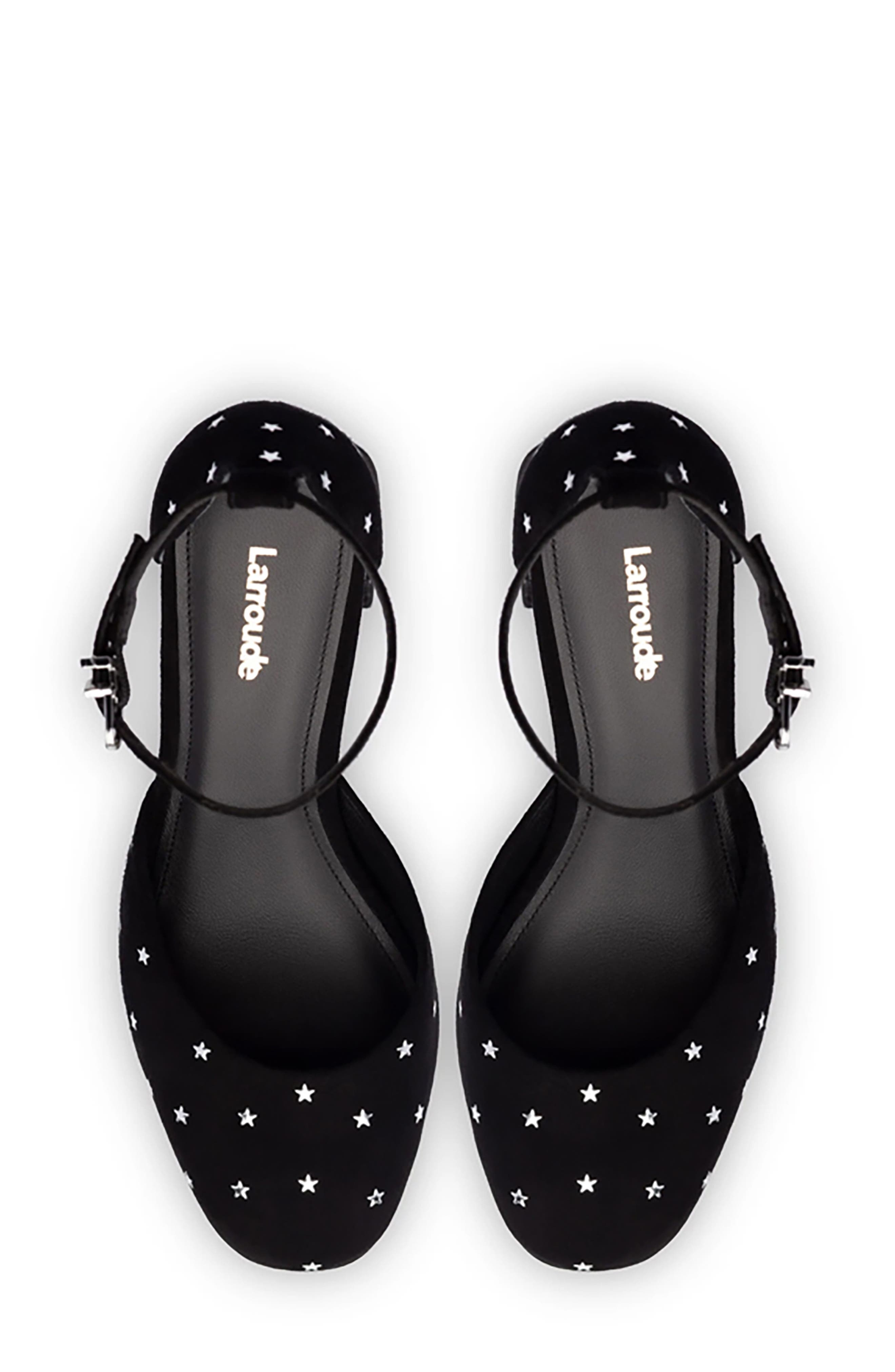 Larroudé Ari Ankle Strap Platform Pump, Alternate, color, 