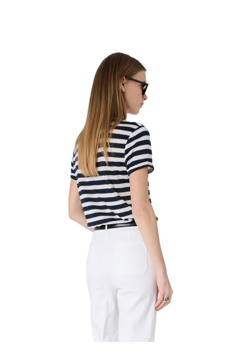Mellina Striped T-Shirt, Alternate, color, Navy Blue