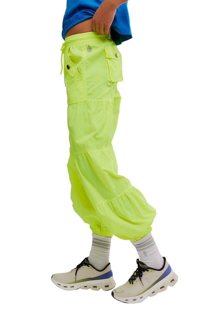 Free People FP Movement Set Me Free Pants, Alternate, color, Highlighter