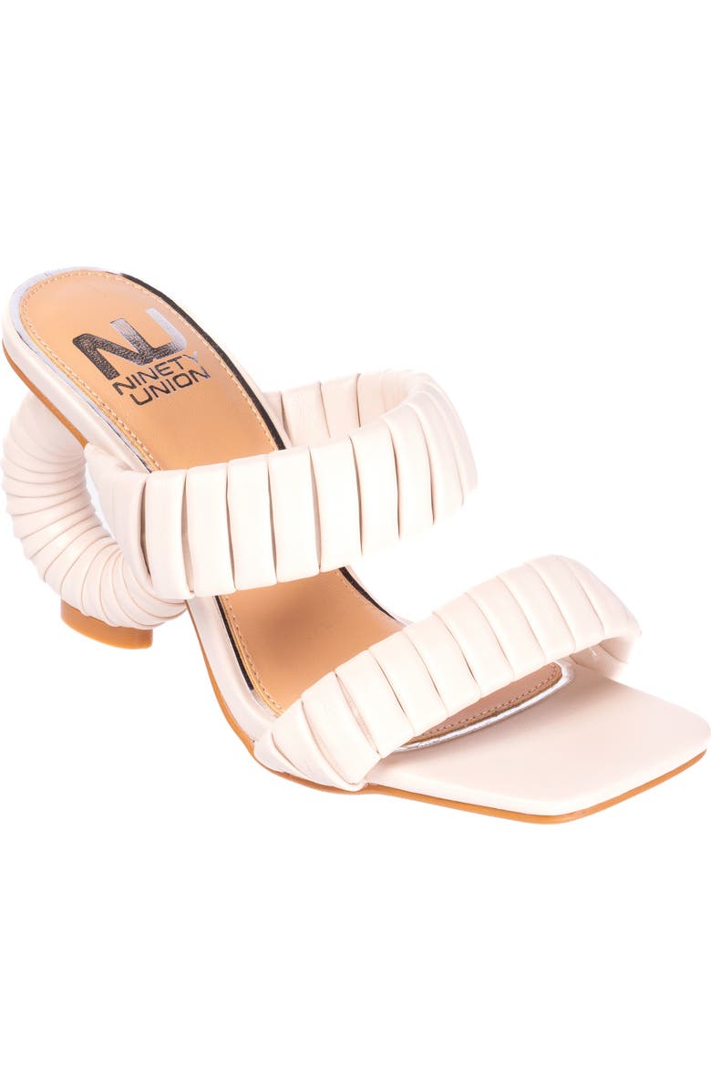 NINETY UNION Ash Heeled Sandal, Main, color, Ivory