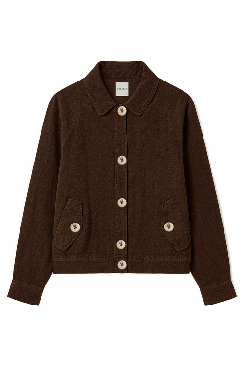Vir Vita Béatrice Jacket In Brown