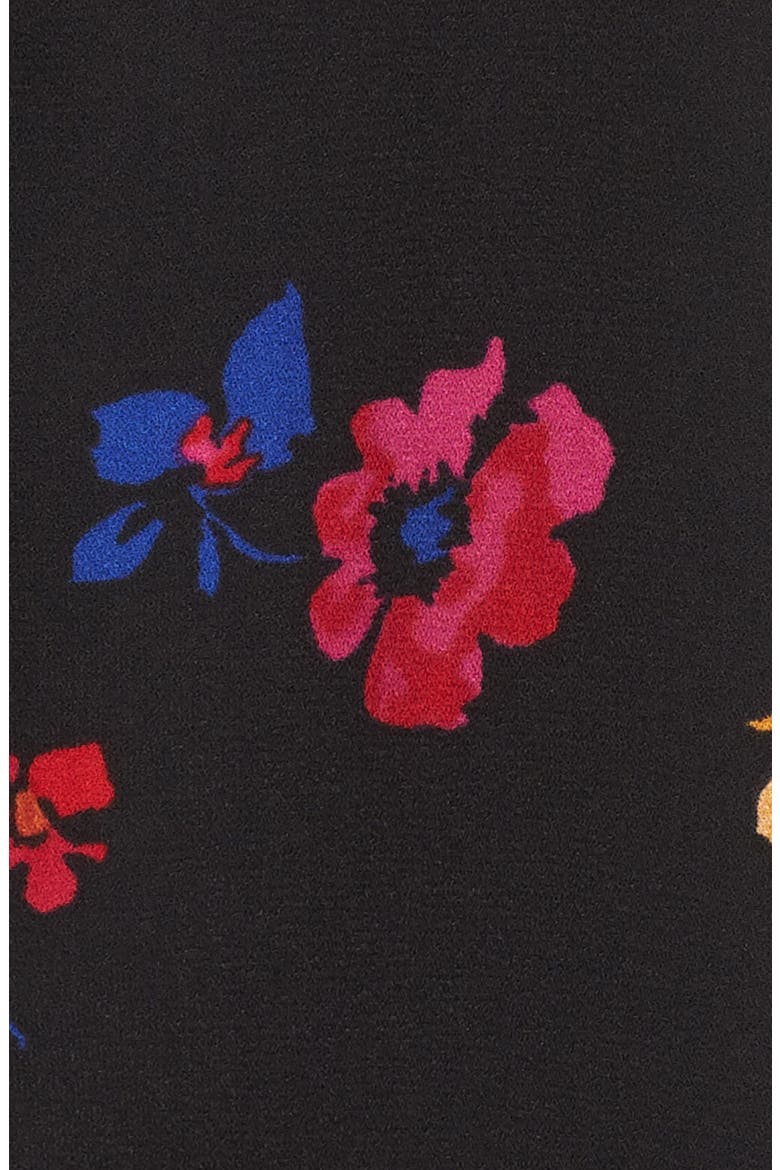 Print Lace Trim Camisole, Alternate, color, BLACK FLAT FLORAL