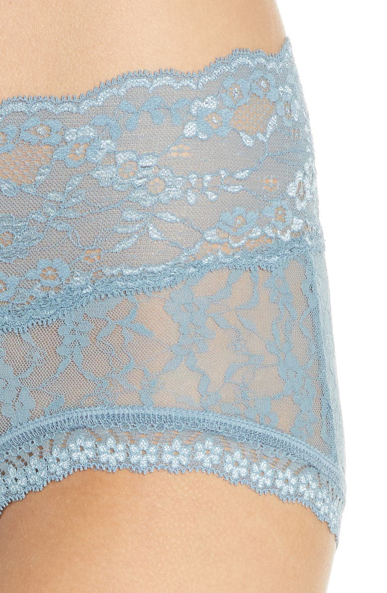 Hanky Panky American Beauty Rose Lace Briefs, Alternate, color,