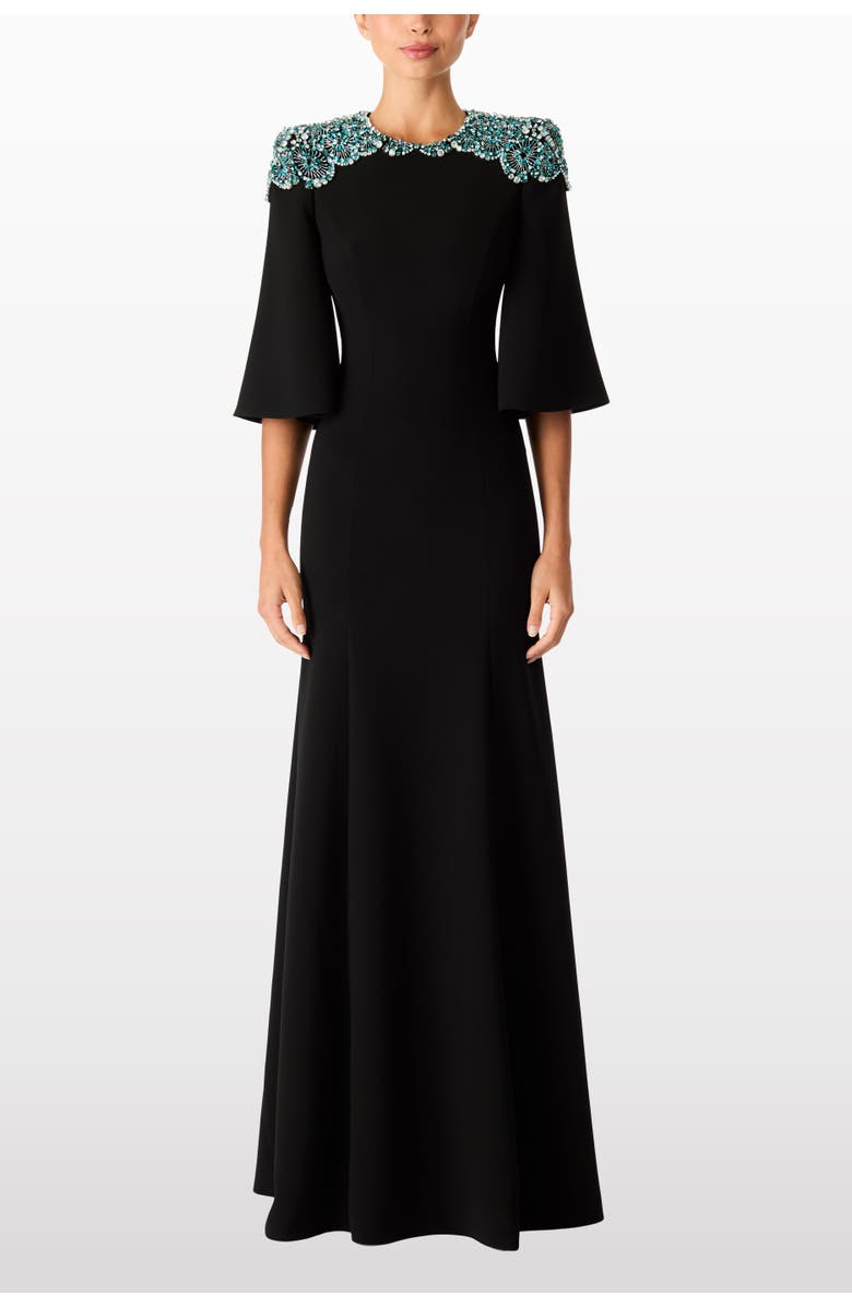 Jenny Packham Daza Gown, Alternate, color, Liquorice