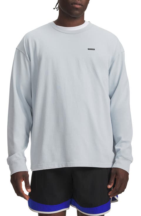 Oversized Washed Long Sleeve Performance T-Shirt