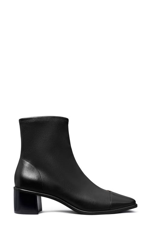 Tory Burch Cap Toe Bootie In Black