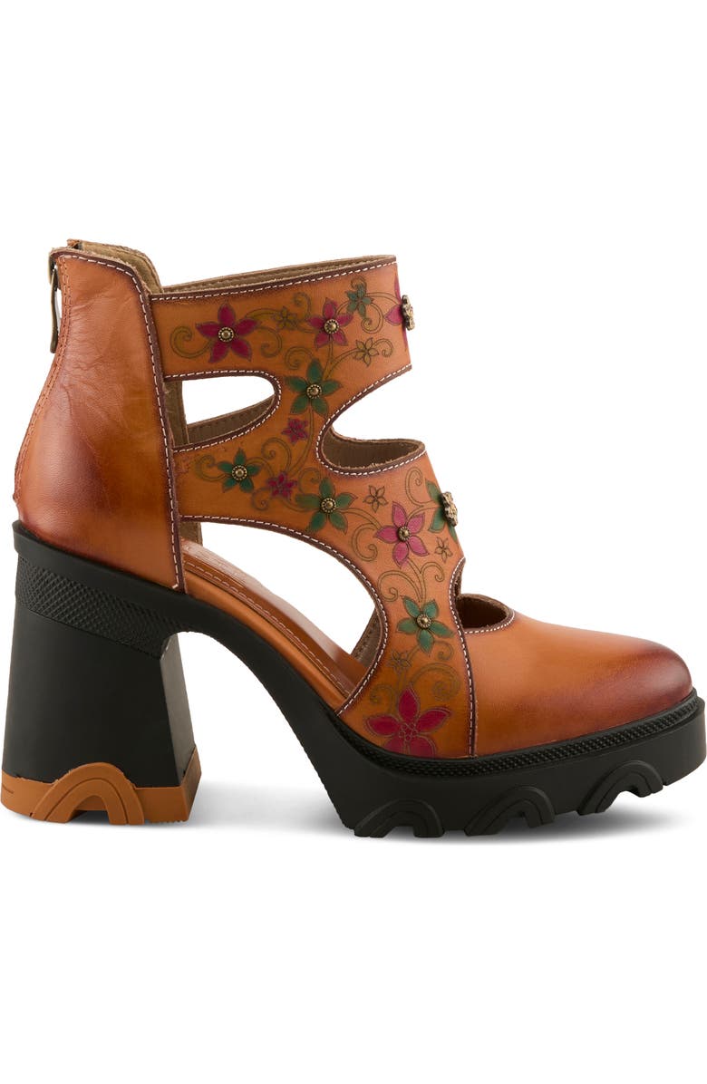 L'Artiste by Spring Step Capsule Blum Platform Bootie, Alternate, color, Camel Multi