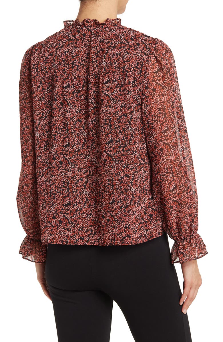 1.STATE Smocked Tie Front Blouse, Alternate, color, 